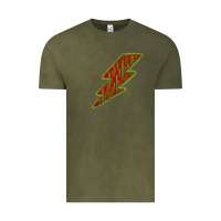 Vintage Olive Cactus Pattern Lightning Vintage Tee - Bettercallsaul