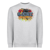 Heather Grey #done class of 2024 Heavyweight Sweatshirt - CowGirlArtShop