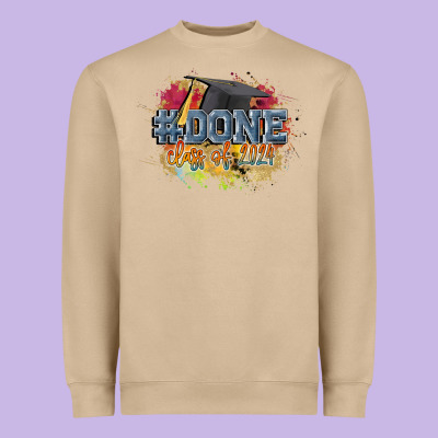 #done Class Of 2024 Heavyweight Sweatshirt Designed By Cowgirlartshop
