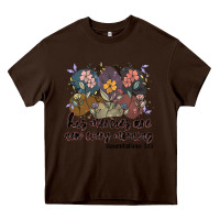Chocolate Brown his mercies are new every morning Heavy Core Tee - MaliasSmallBusiness