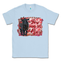 Dusty Blue you moo ve  me black angus Classic Tee - RanaPortraitStore