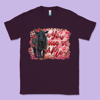 You Moo Ve  Me Black Angus Classic Tee Designed By Ranaportraitstore
