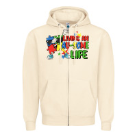 Sandshell Living an au-some life Autism Awareness Day Zipper Hoodie - FaDigitalArtStudio