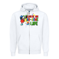 Living An Au-some Life Autism Awareness Day Zipper Hoodie | Teevron
