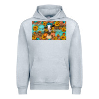 Heather Grey Fall cow Urban Hoodie - Artiststas