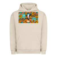 Pigment French Oak Fall cow Urban Hoodie - Artiststas