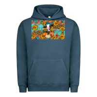 Pigment Midnight Navy Fall cow Urban Hoodie - Artiststas