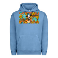 Pigment Pebble Blue Fall cow Urban Hoodie - Artiststas