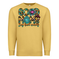 Antique Gold Good Moms Say Bad Words Premium Sweatshirt - CowhideDigitalArt