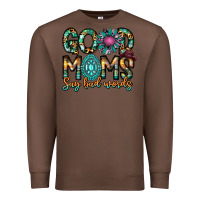 Chestnut Good Moms Say Bad Words Premium Sweatshirt - CowhideDigitalArt