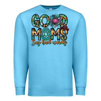 Ocean Blue Good Moms Say Bad Words Premium Sweatshirt - CowhideDigitalArt