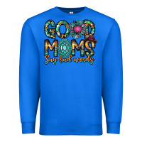 True Royal Good Moms Say Bad Words Premium Sweatshirt - CowhideDigitalArt