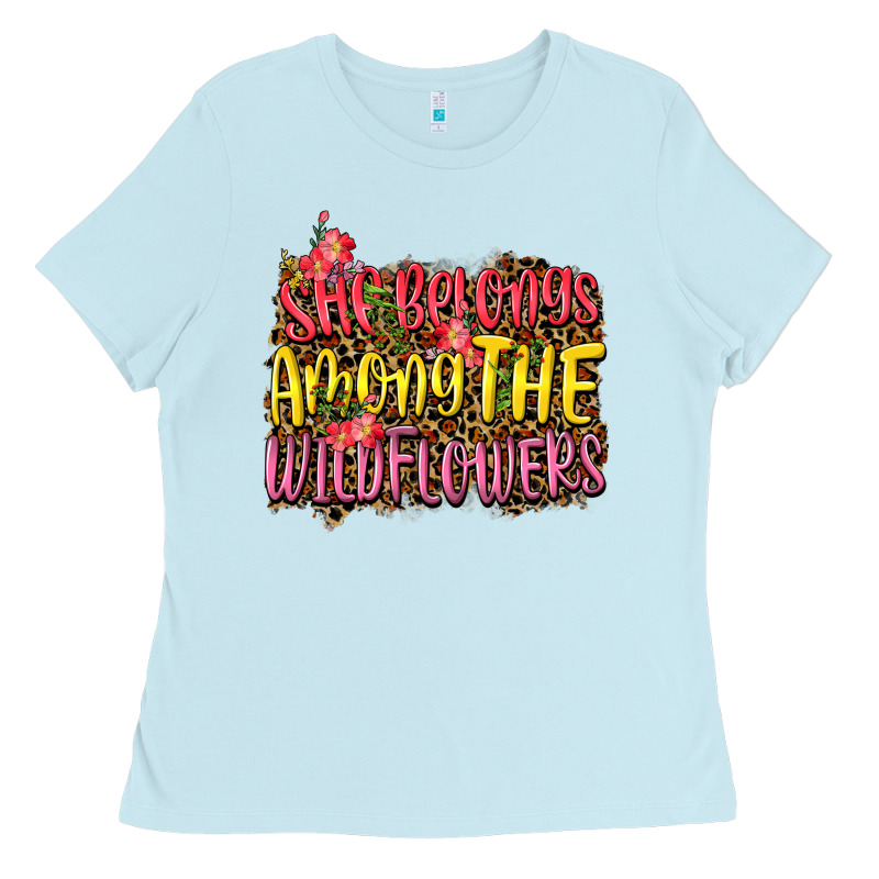 She Belongs Among The Wildflowers Ladies Tee by NancyCooperArtShop | Teevron