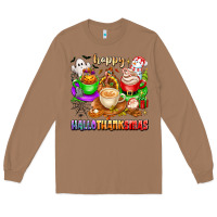 Toasted Coconut happy hallothanksmas coffee cups with ghost turkey Long Sleeve Tee - texasbilliewilder