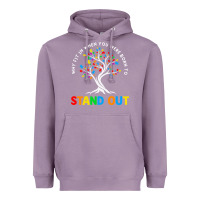 Lavender Why Fit In Autism Awareness Heavyweight Hoodie - CowhideDigitalArt