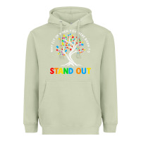 Matcha Why Fit In Autism Awareness Heavyweight Hoodie - CowhideDigitalArt