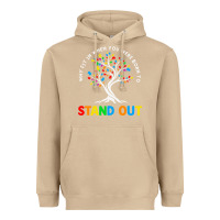 Mushroom Why Fit In Autism Awareness Heavyweight Hoodie - CowhideDigitalArt