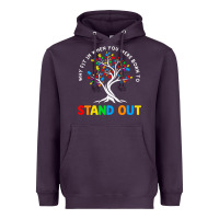 Why Fit In Autism Awareness Heavyweight Hoodie | Teevron