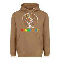 Toasted Coconut Why Fit In Autism Awareness Heavyweight Hoodie - CowhideDigitalArt