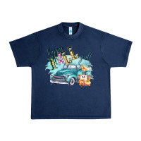 Navy Happy Fall YALL Pumpkin Truck Shirt Urban Heavy Tee - Bettercallsaul