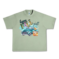 Oil Green Happy Fall YALL Pumpkin Truck Shirt Urban Heavy Tee - Bettercallsaul