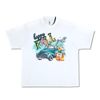 White Happy Fall YALL Pumpkin Truck Shirt Urban Heavy Tee - Bettercallsaul