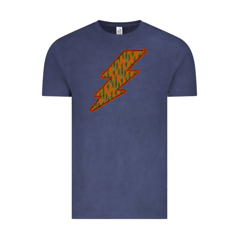 Western Cactus Lightning Orange Background Vintage Tee by Bettercallsaul | Teevron
