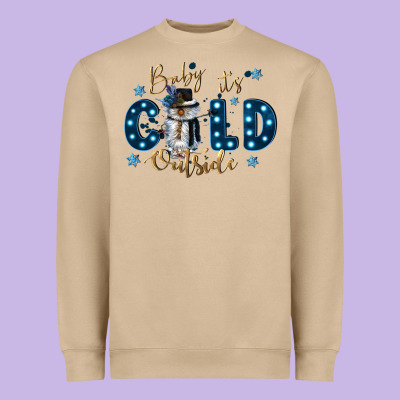 Baby Its Cold Outside Heavyweight Sweatshirt Designed By Cowgirlartshop