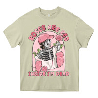Mossy roses are red inside i'm dead Heavy Core Tee - MaliasSmallBusiness