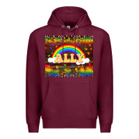 Burgundy Ally Premium Hoodie - FaDigitalArtStudio