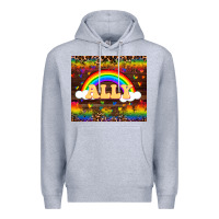 Heather Grey Ally Premium Hoodie - FaDigitalArtStudio