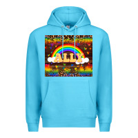 Ocean Blue Ally Premium Hoodie - FaDigitalArtStudio