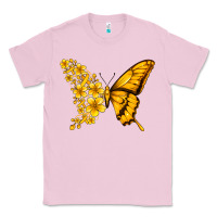 Bubblegum Pink childhood cancer butterfly Classic Tee - Jasminsmagicworld