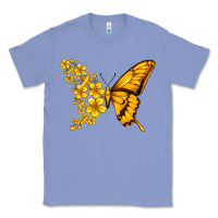 Colony Blue childhood cancer butterfly Classic Tee - Jasminsmagicworld