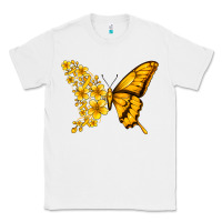 White childhood cancer butterfly Classic Tee - Jasminsmagicworld