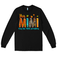 Black This mimi loves her little pumpkins Long Sleeve Tee - texasbilliewilder