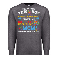 Charcoal Heather LIL Autism Mom Premium Sweatshirt - CowhideDigitalArt