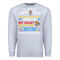 Heather Grey LIL Autism Mom Premium Sweatshirt - CowhideDigitalArt