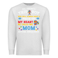 Oatmeal Heather LIL Autism Mom Premium Sweatshirt - CowhideDigitalArt