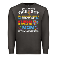 Smoke LIL Autism Mom Premium Sweatshirt - CowhideDigitalArt
