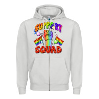 Dove Grey support squad pride Zipper Hoodie - FaDigitalArtStudio