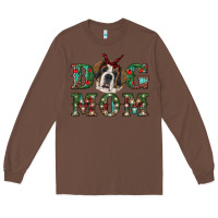 Chestnut Western Christmas Dog Mom St Bernard Long Sleeve Tee - RanaPortraitStore