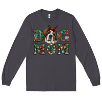 Smoke Western Christmas Dog Mom St Bernard Long Sleeve Tee - RanaPortraitStore