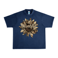 Navy Thankful Sunflower Urban Heavy Tee - Bettercallsaul