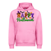 Fuchsia Pink Happy halloween Urban Hoodie - Artiststas