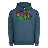 Pigment Midnight Navy Happy halloween Urban Hoodie - Artiststas