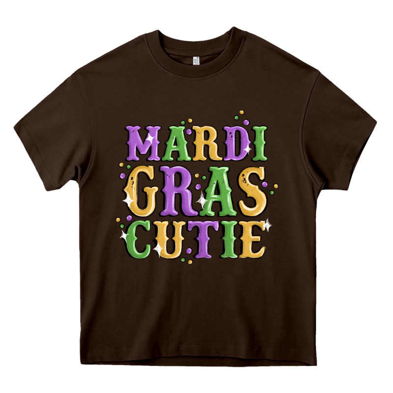 Mardi Gras Cutie Heavy Core Tee by MaliasSmallBusiness | Teevron