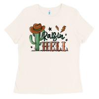 Raisin Hell Cowboy Cactus Ladies Tee | Teevron