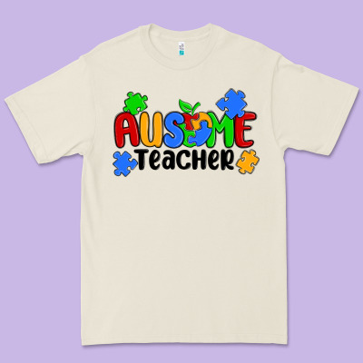 Ausome Teacher Premium Tee Designed By Maliassmallbusiness