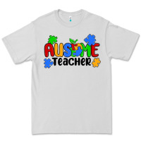 Dove Grey ausome teacher Premium Tee - MaliasSmallBusiness